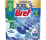 Bref Color Aktiv Eucalyptus fester WC-Block, 5× 50 g