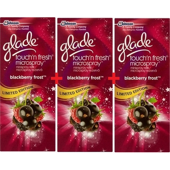 Glade One Touch Blackberry Frost Mini Spray Nachfüllung 3 x 10 ml