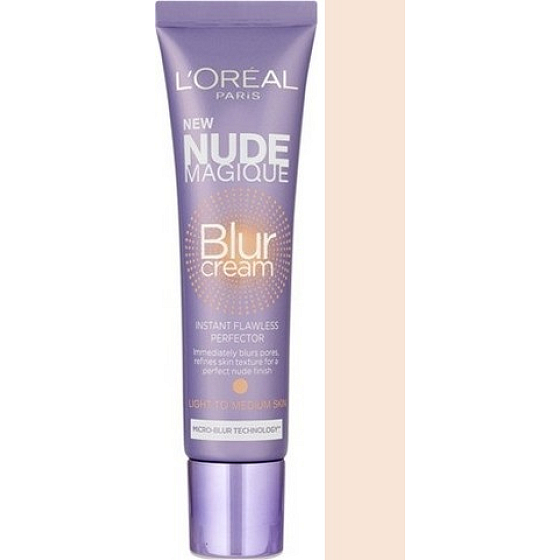 Loreal Nude Magique Blur Foundation Creme für Make-up 01 Leichte bis mittlere Haut 25 ml