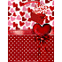 Nekupto Geschenk Papiertüte 23 x 18 x 10 cm Herzen und Tupfen 1 Stück 820 30 BM