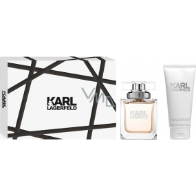 Karl Lagerfeld Eau de Parfum parfümiertes Wasser für Frauen 85 ml + Körperlotion 100 ml, Geschenkset