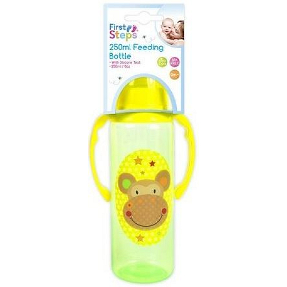Erste Schritte Jungle 0+ Babyflasche mit Griffen Affe 250 ml