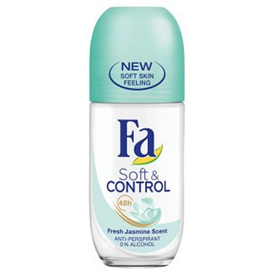 Fa Soft & Control Frischer Jasminball Antitranspirant Deodorant Roll-On für Frauen 50 ml