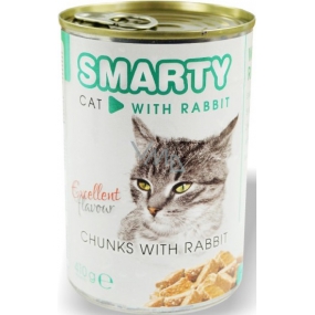 Smarty Chunks Katze mit Kaninchen komplettes Katzenfutter 410 g
