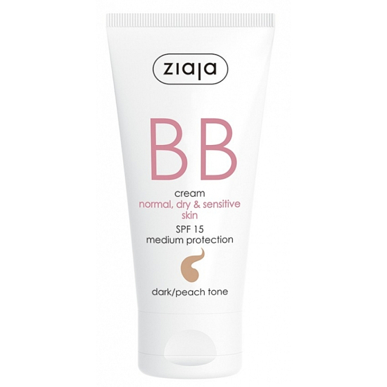Ziaja BB SPF 15 Creme normale, trockene und empfindliche Haut 03 Dark 50 ml