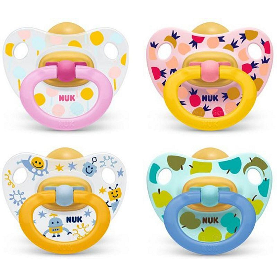 Nuk Classic Happy Kids Latex Bettdecke 0-6 Monate 1 Stück in einer Packung, verschiedene Farben