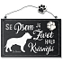 Nekupto Pets Holzschild Bull Terrier 155 x 98 x 5 mm