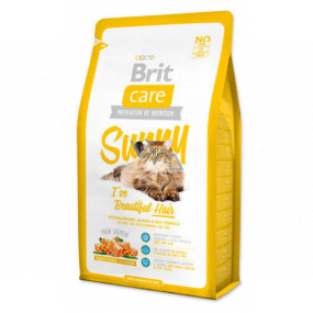 Brit Care Katzenreis + Lachs Super Premium hypoallergenes Komplettfutter für erwachsene Katzen 2 kg