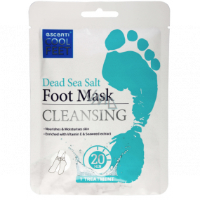 Escenti Cool Feet Totes Meer Salz Reinigungsmaske für die Füße 1 Paar