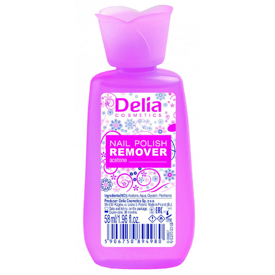 Delia Cosmetics Nagellackentferner Aceton Nagellackentferner 58 ml