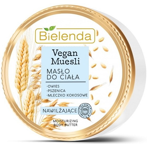Bielenda Vegan Müsli Weizen + Hafer + Kokosmilch feuchtigkeitsspendende Körperbutter 250 ml