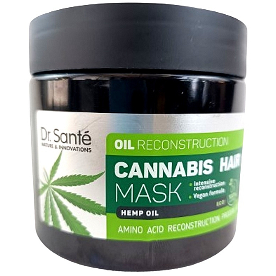 Dr. Santé Cannabis Maske für schwaches und geschädigtes Haar mit Hanföl 300 ml