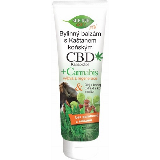 Bione Cosmetics CBD Cannabidiol-Kräuterbalsam mit Rosskastanie 300 ml
