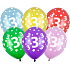 Ditipo Latex Luftballons aufblasbar Metall Mix von Farben Nr. 3 30 cm 6 Stück