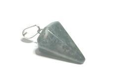 Kristall mit Aktinolith Pendel Naturstein 2,2 cm, Stein der Steine