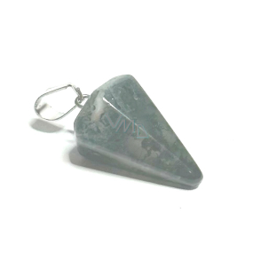 Kristall mit Aktinolith Pendel Naturstein 2,2 cm, Stein der Steine