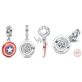 Charme Sterling Silber 925 Marvel The Avengers, Captain America Schild, Armband-Anhänger