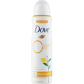 Dove 0% ALU Citrus und Pfirsich Deodorant, 150 ml
