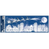 Fensterfolie Christmas City mit Glitter 21 x 59,5 cm