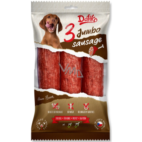 Dafiko Jumbo Sausage Hundewurst, Fleischdelikatesse für Hunde 60 g