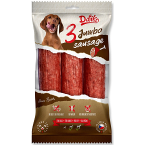 Dafiko Jumbo Sausage Hundewurst, Fleischdelikatesse für Hunde 60 g