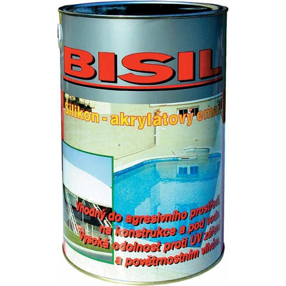Bisil Farbe für Beton unter Wasser, wasserfest, 0101 grau, 3,5 kg