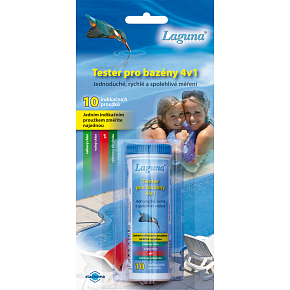 Laguna Tester 4-in-1, pH-Streifen, 10 Stück pro Packung