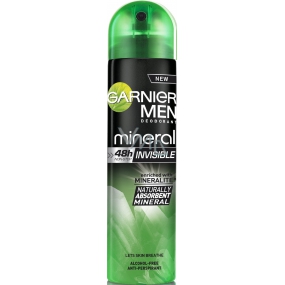 Garnier Men Mineral Unsichtbares Deodorant-Spray für Männer 150 ml