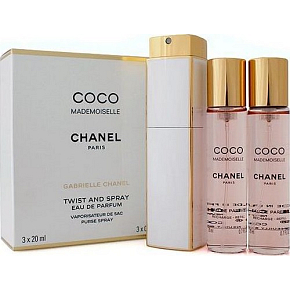 Chanel Coco Mademoiselle Parfüm Wasser Set für Frauen 3 x 20 ml