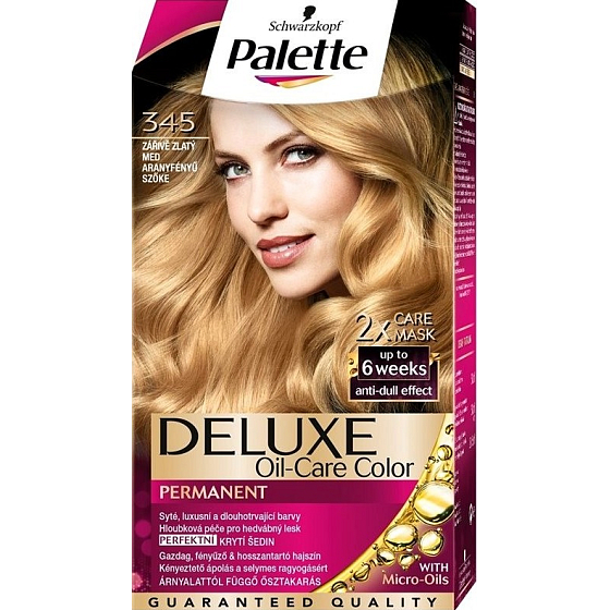 Schwarzkopf Palette Deluxe Haarfarbe 345 Hellgoldener Honig 115 ml