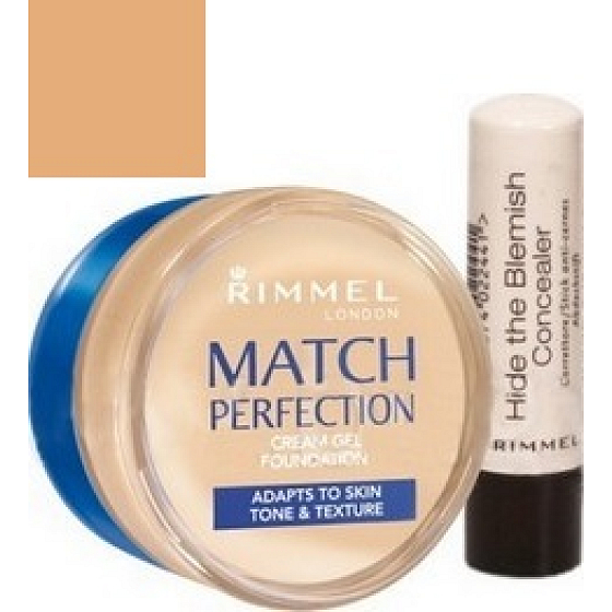 Rimmel London Match Perfection Cream 303 18 ml + 4,5 g Concealer