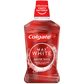 Colgate Max White Whiter Teeth Mundwasser ohne Alkohol 500 ml