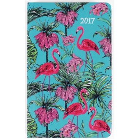 Albi Pocket Diary Wöchentliche Flamingos 9,5 cm × 15,5 cm × 1,1 cm