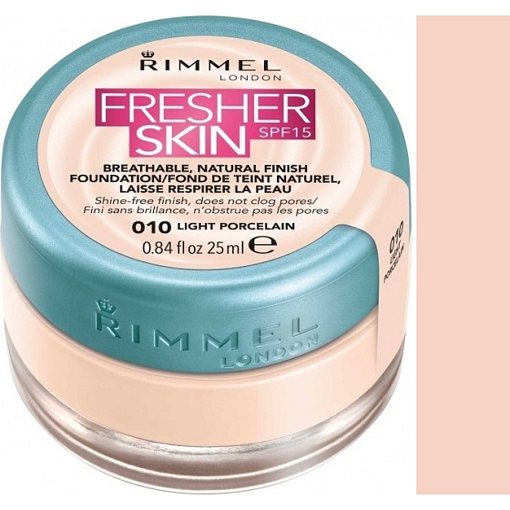 Rimmel London Fresher Foundation Foundation 010 Leichtporzellan 25 ml