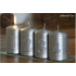 Lima Advent Set mit Zahlen Kerze Silber Zylinder 60 x 90 mm 4 Stück
