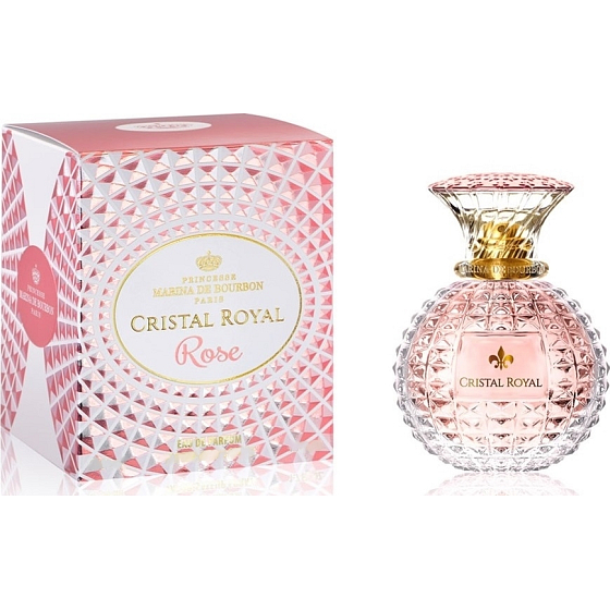 Marina de Bourbon Cristal Königliche Rose Eau de Parfum für Frauen 7,5 ml, Miniatur