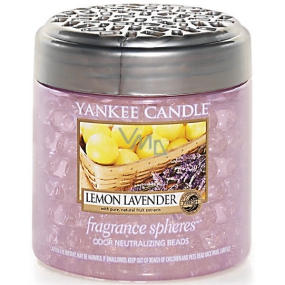 Yankee Candle Lemon Lavender - Lavendelkugeln duftende Perlen neutralisieren Gerüche und erfrischen kleine Räume 170 g
