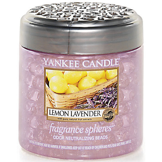 Yankee Candle Lemon Lavender - Lavendelkugeln duftende Perlen neutralisieren Gerüche und erfrischen kleine Räume 170 g