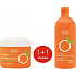 Ziaja Orangenbutter-Duschpeeling mit Mikrogranulat 200 ml + Duschgel 500 ml, Duopack