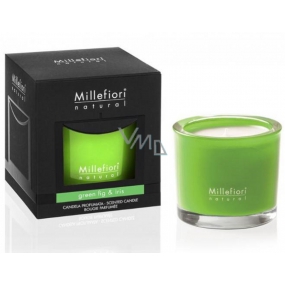 Millefiori Milano Natural Green Fig & Iris - Grüne Feige und Iris Duftkerze brennt bis zu 60 Stunden 180 g