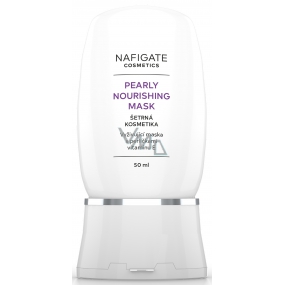 Nafigate Cosmetics Pearly Nourishing Nourishing Mask mit Vitamin E Perlen für müde Haut 40+ 50 ml