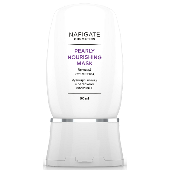 Nafigate Cosmetics Pearly Nourishing Nourishing Mask mit Vitamin E Perlen für müde Haut 40+ 50 ml