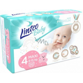 Linteo Baby Premium 4 Maxi 8 - 15 kg Wegwerfwindeln 50 Stück