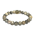 Celestine, Chrysantheme mit königlichem Mantra Ohm-Armband elastischer Naturstein, Kugel 8 mm / 16 - 17 cm