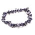 Goldstein / Aventurin blau Armband elastisch gehackten Naturstein 16 cm, für Kinder, Stein des Ehrgeizes