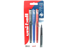 Uni Mitsubishi Gummierter Stift mit Kappe 0,7 mm Mischfarben 3 Stück