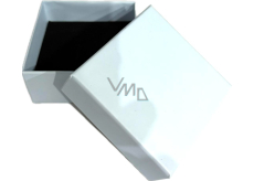 Krabička texturovaný papír s houbičkou na šperky světle modrá 7 x 7 x 3,5 cm