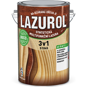 Lazurol 3v1 S1045 dünnsichtige Holzlasur T020 Kastanie 4 l