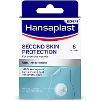 Hansaplast Second Skin Schutz hydrokoloidní náplast, 6 ks