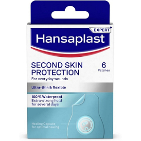Hansaplast Second Skin Schutz hydrokoloidní náplast, 6 ks